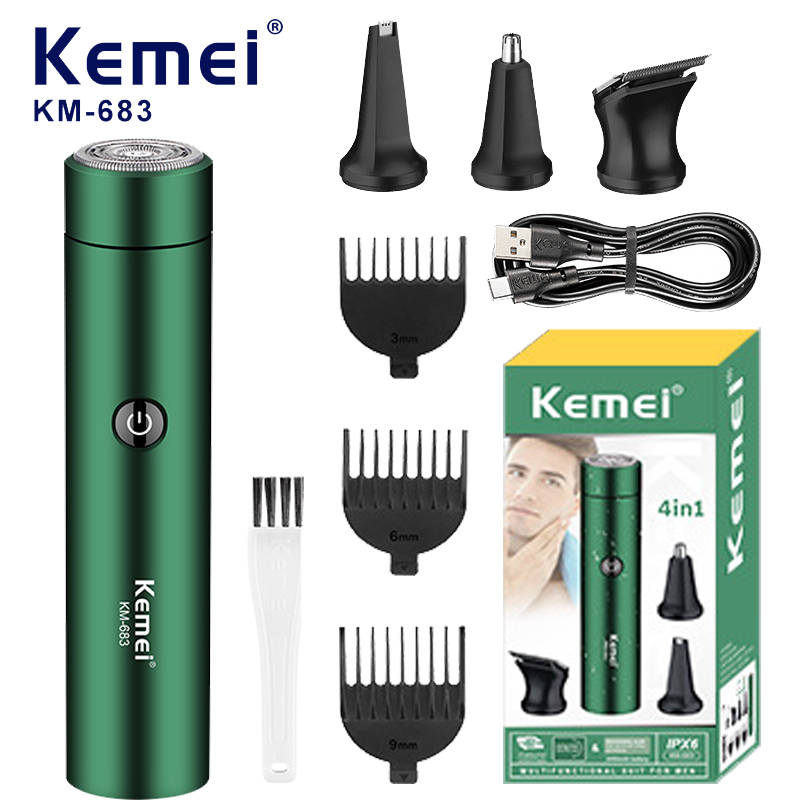 Men'S Grooming Nose And Ear - 4 in1 Rechargeable Nose Ear Hair