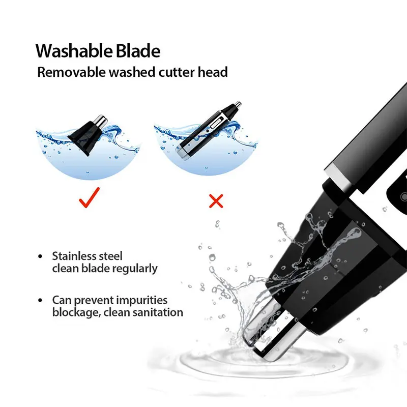 Kemei rechargeable electric al - огляд і ціна Men'S Grooming Nose And Ear