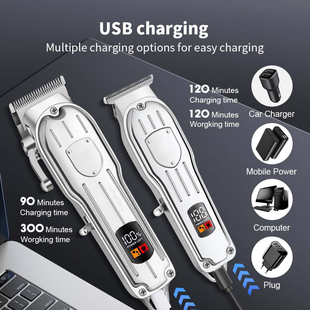 Professional Hair Clipper Set  - огляд і ціна Men'S Grooming Electric Trimmer