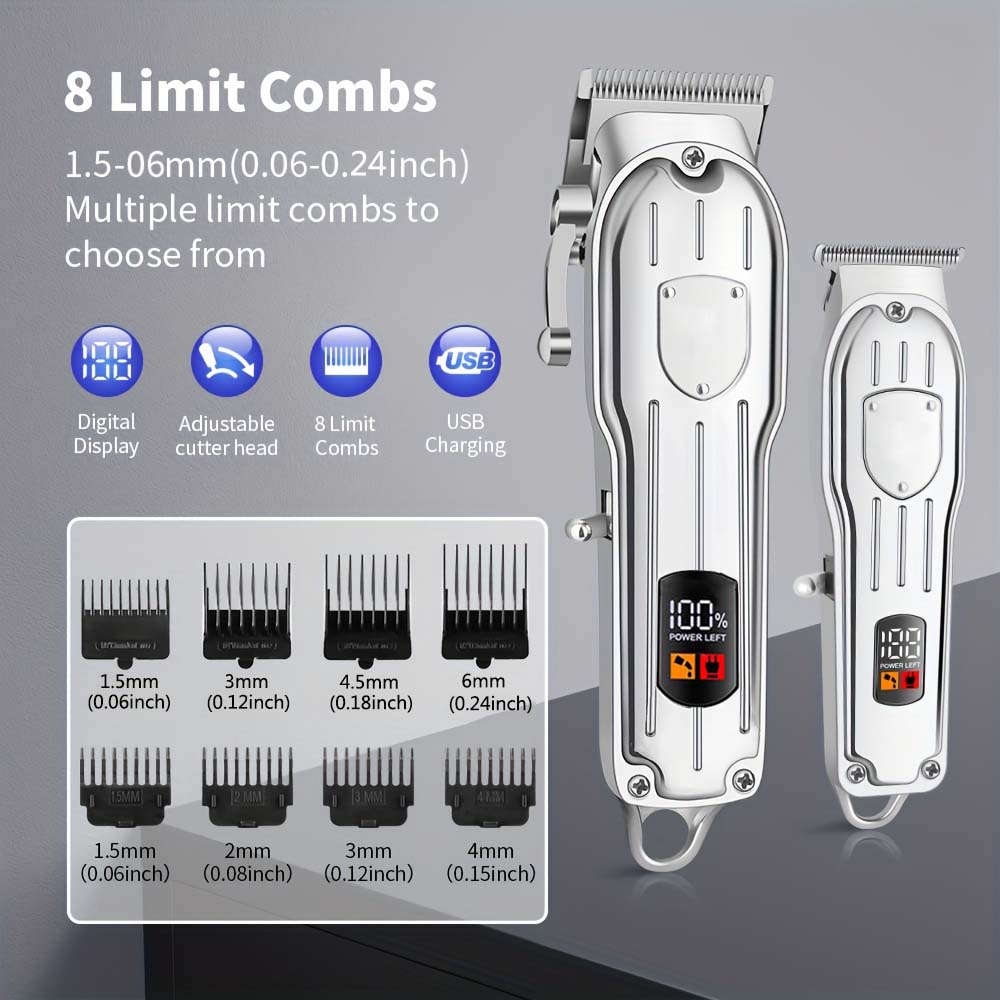Professional Hair Clipper Set  - огляд і ціна Men'S Grooming Electric Trimmer