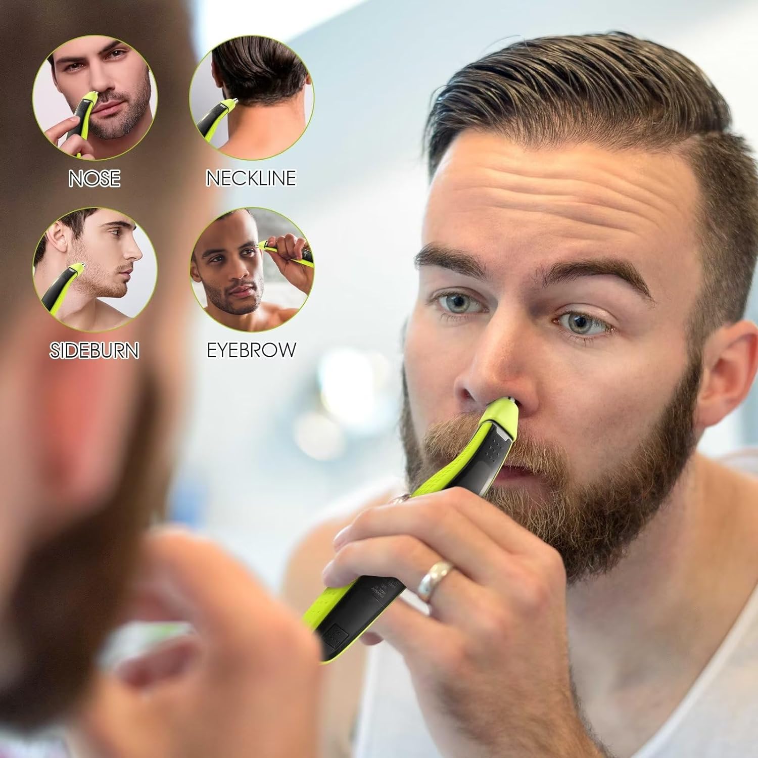 YUKU Nose Hair Trimmer Replace - огляд і ціна Electric Shaver Rotary