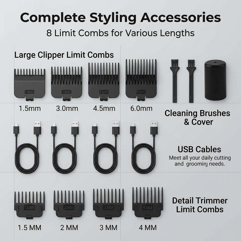 4 in 1 Men's Hair Clipper Set, - огляд і ціна Electric Shaver Rotary