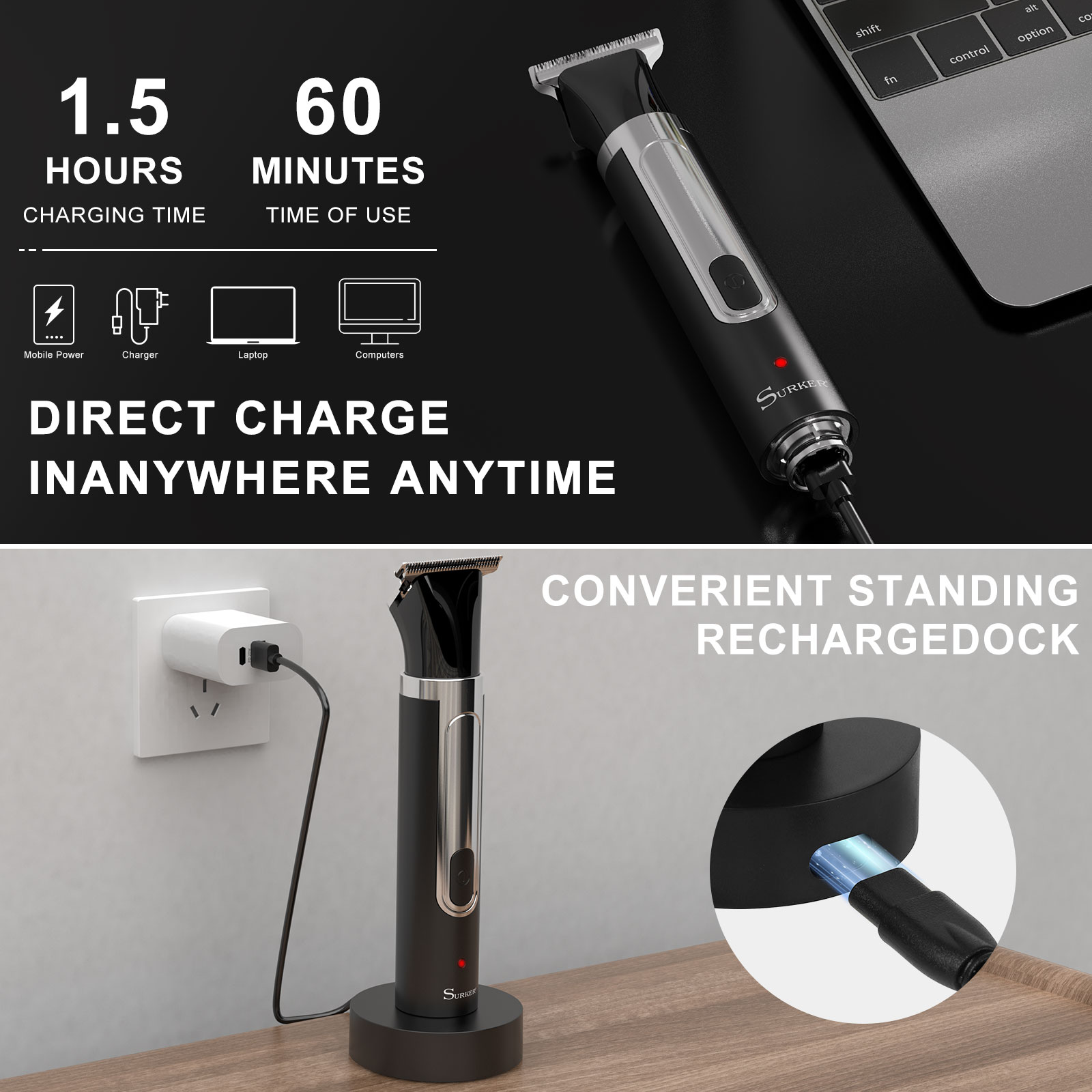 Surker 4-in-1 Shaver for Men G - огляд і ціна Men'S Grooming Nose And Ear