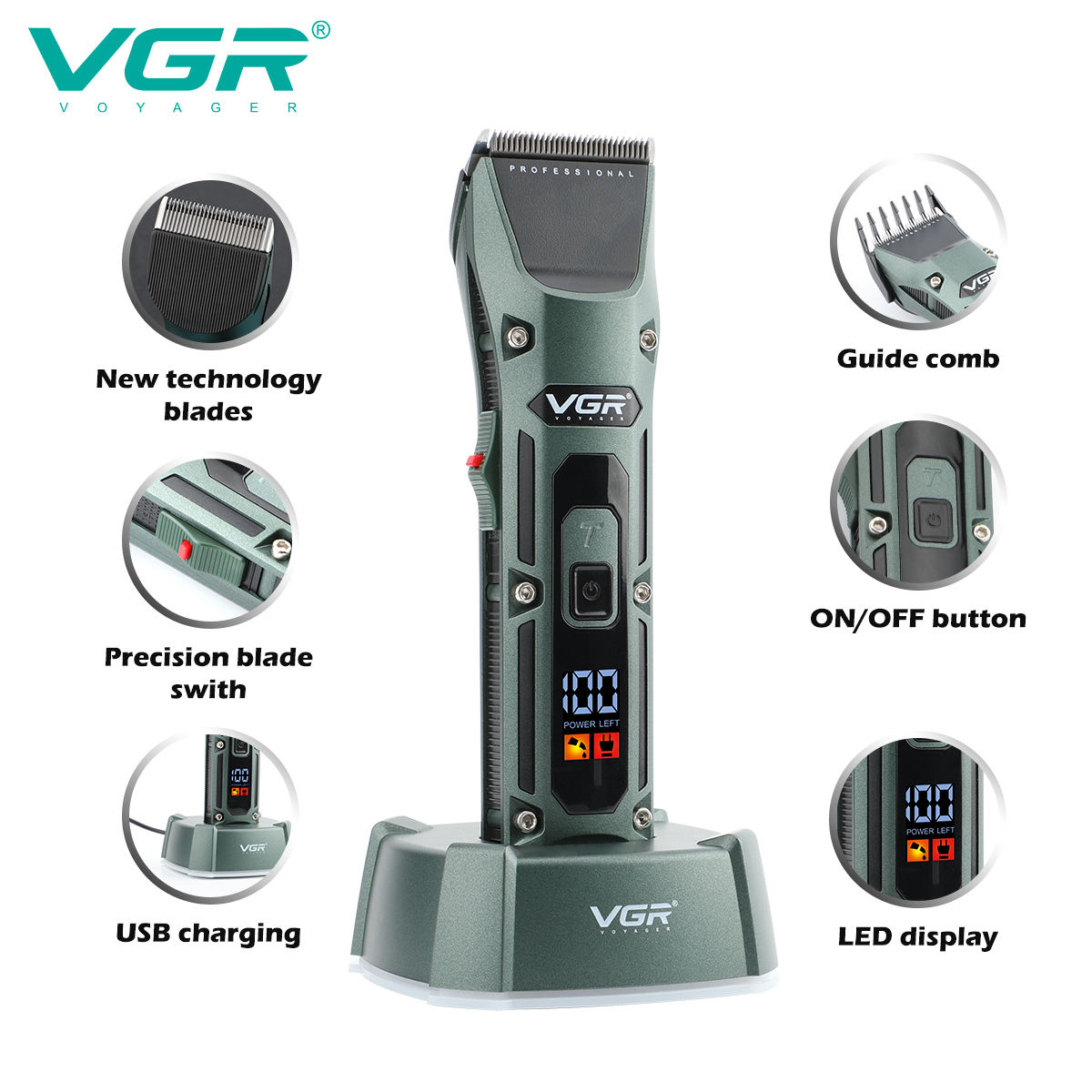 VGR V-696 New metal Popular Sa - огляд і ціна Electric Shaver Rotary